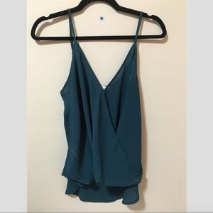 Blue Wrap Tank Top